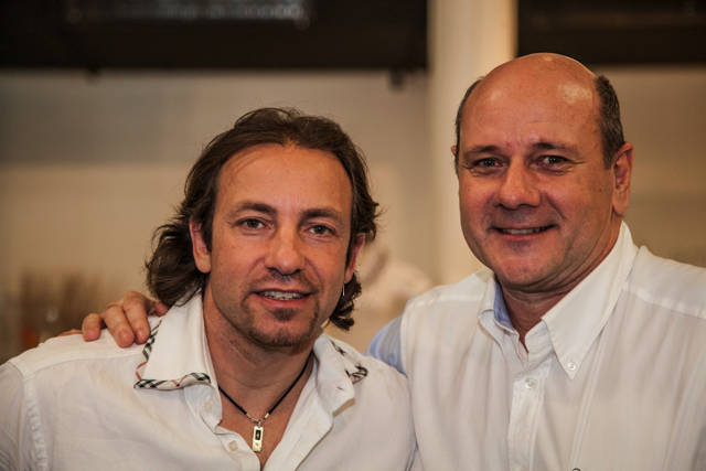 Stéphane Godet avec Philippe Candeloro